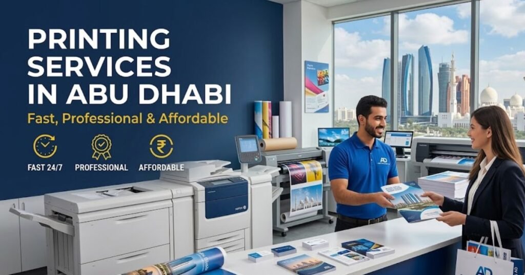 Printing Services in Abu Dhabi Fast, Professional & Affordable