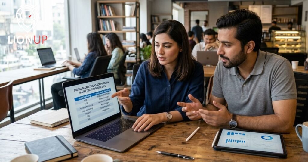Digital Marketing vs Social Media Marketing for Businesses