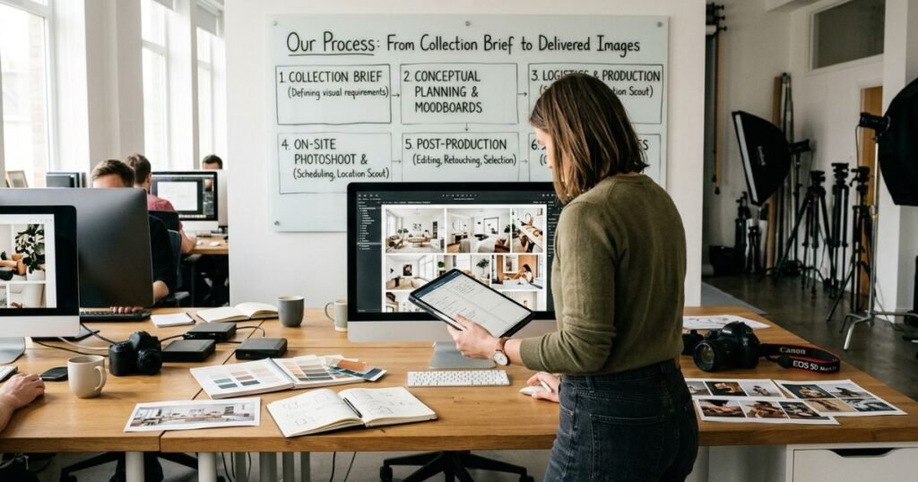 Our Process  From Collection Brief to Delivered Images